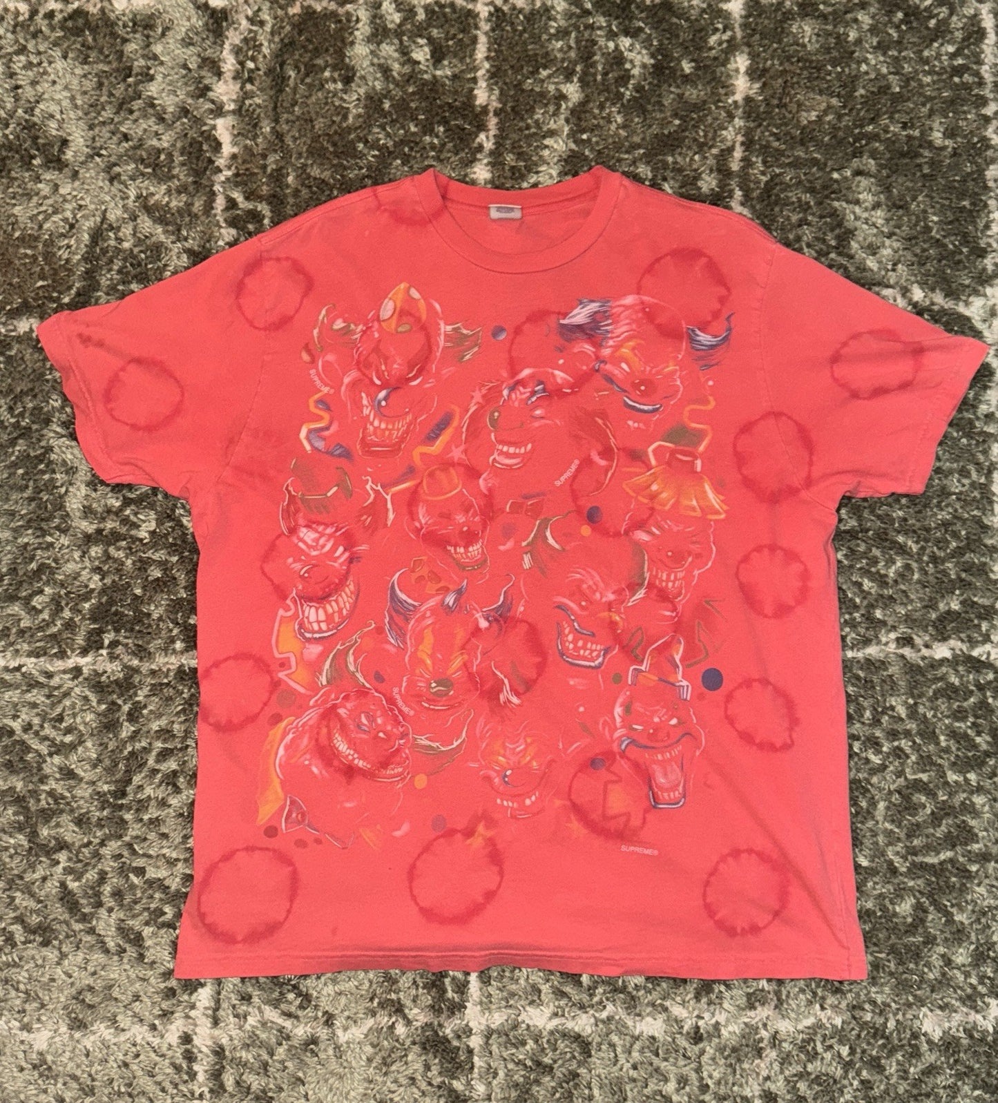 Supreme Clowns Tshirt Dusty Red Xl