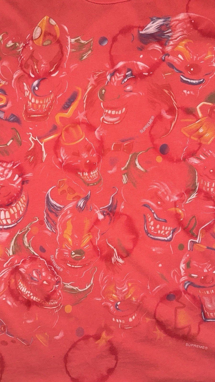 Supreme Clowns Tshirt Dusty Red Xl